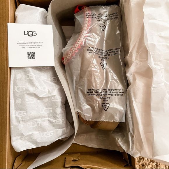 NWT UGG Tazz Platform Mule Slipper Clog Chestnut Women’s Size 8 - Picture 6 of 15